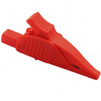 Зажим крокодил 32А красный\AMASS 44mm